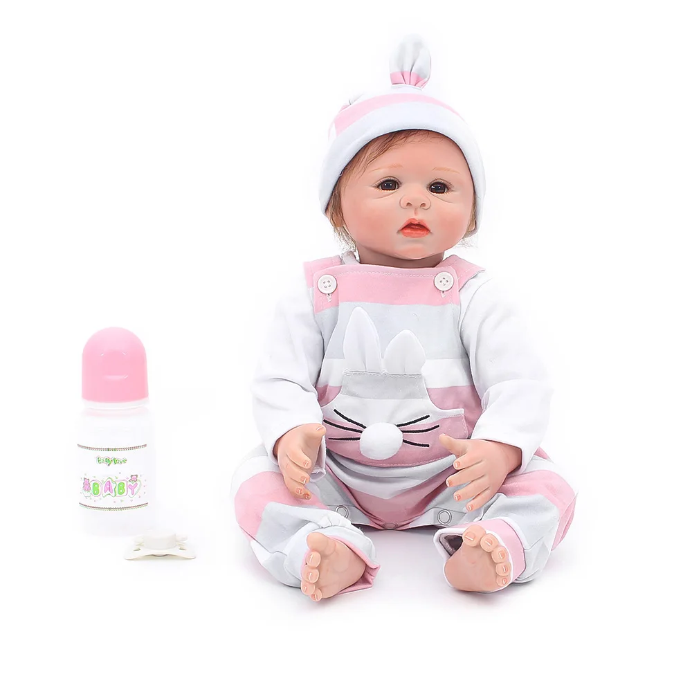 Настоящий милый ребенок reborn куклы 2" 48 см сенсорный силикон reborn baby doll игрушки для детей подарок Bebes reborn bonecas
