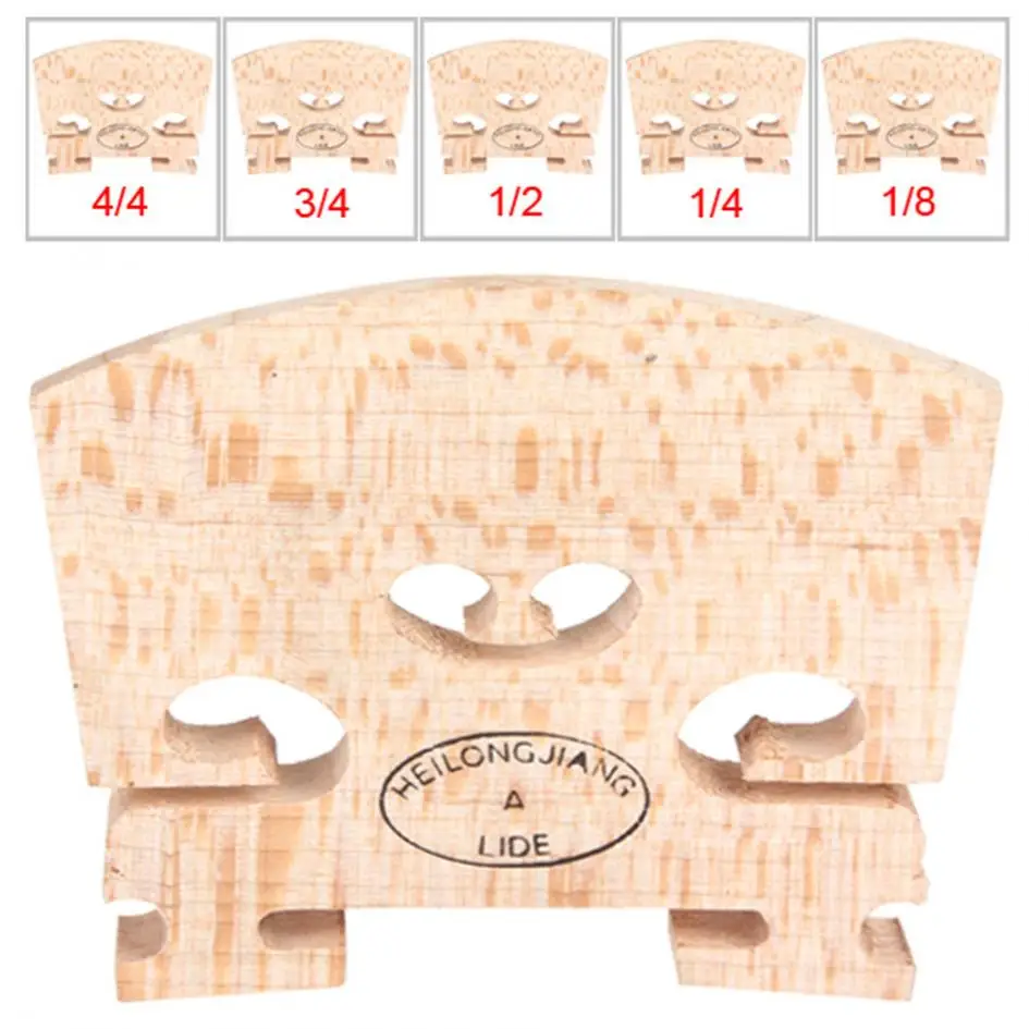 Maple Violin Bridge Regular Type 1/8 & 1/4 & 1/2 & 3/4 & 4/4 Size Violin Accessories Maple Violin Bridge Regular Type 1/8 & 1/4 & 1/2 & 3/4 & 4/4 Size Violin Accessories