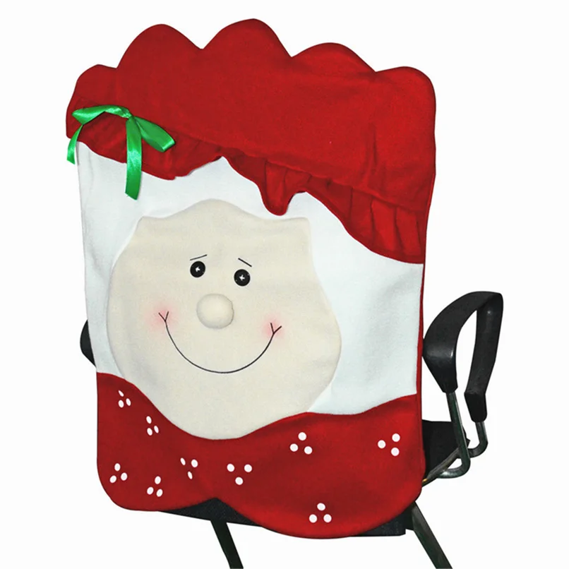 Christmas Decoration Chair Cover Christmas Snowman Table Decoration Stool Cover Birthday Party Decorations Kids Wholesale#4L23