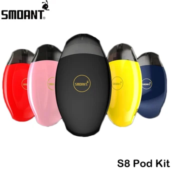 

Original Smoant S8 Pod Kit 370mAh Vape Battery with 2ML Atomizer Pod Cartridge Electronic Cigarette Vaporizer E-Cigarettes