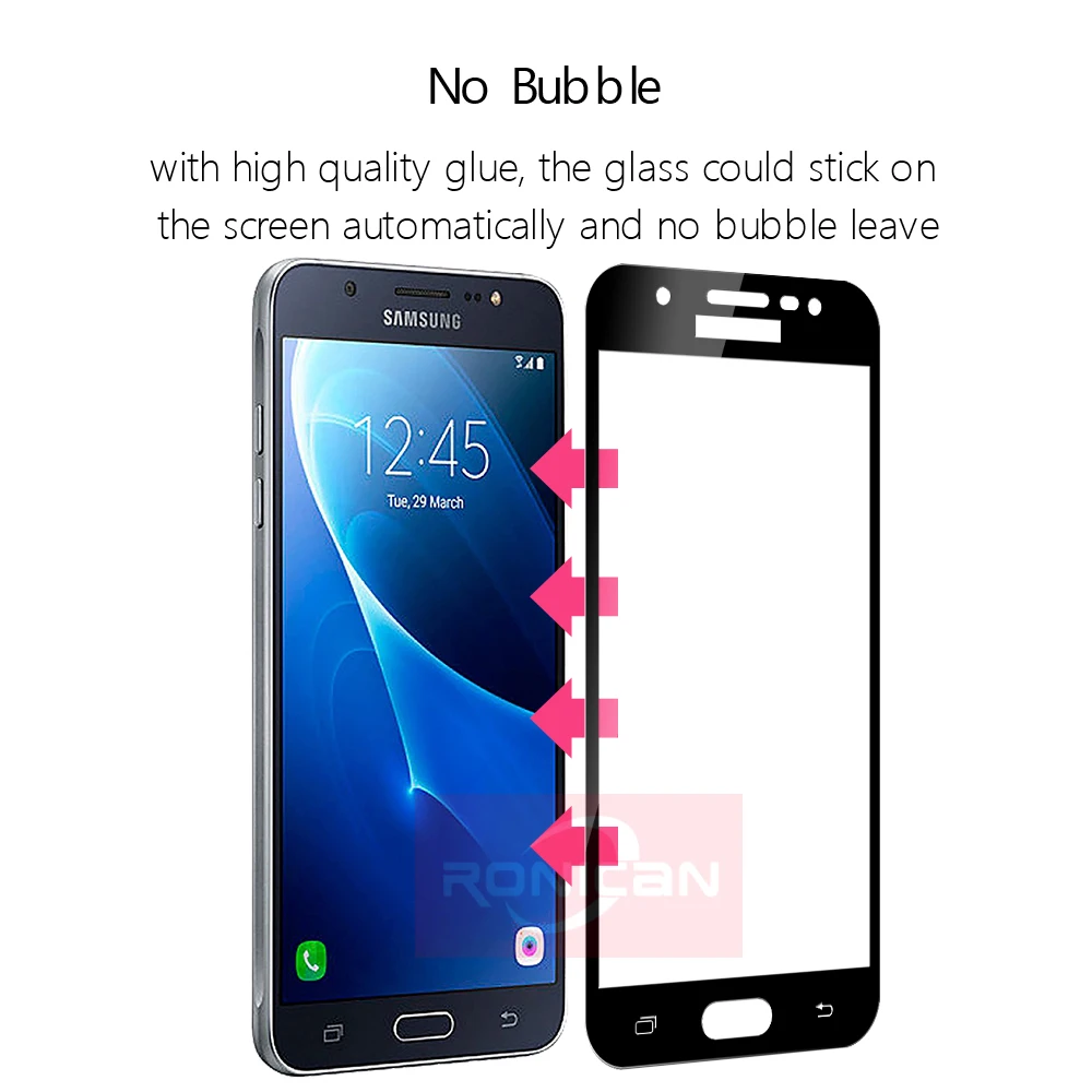 9H 3D полноэкранное закаленное стекло для Samsung Galaxy A3 A5 A7 J3 J5 J7 2016 2017 J330 J530 J730 защитная