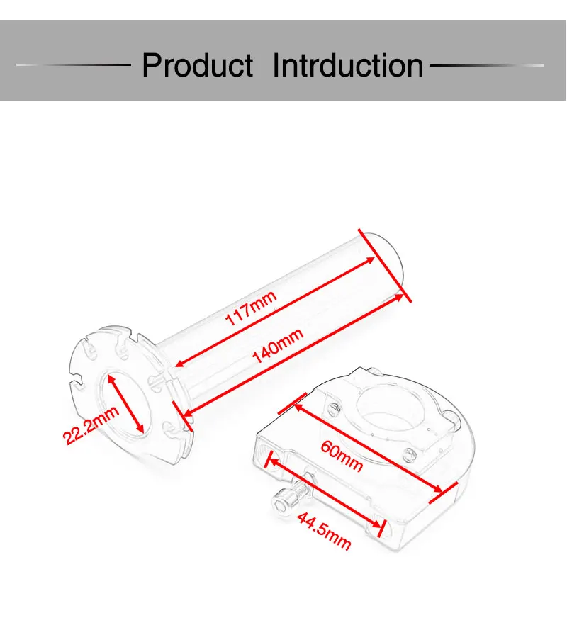ZSDTRP алюминиевая рукоятка дроссельной заслонки мотоциклетная рукоятка дроссельной заслонки с ЧПУ сплав Поворотная газовая ручка для KTM