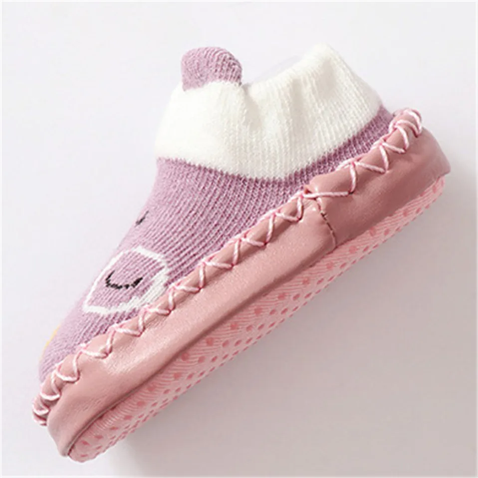 Baby Socks With Rubber Soles Animal Pattern Infant Foot Sock For Newborn Spring Kid Floor Socks Shoes Anti-Slip Soft Sole Sox