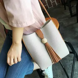 Новые Женские сумки в Корейском стиле, модные простые бахромой сумка на цепочке Jones плечо женские сумки