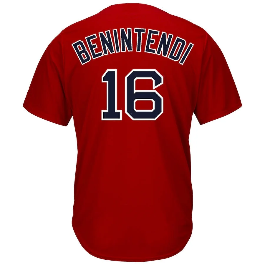 

2019 New Men's Andrew Benintendi Custom Boston Cool Jersey Usa Baseball shirt With Patch