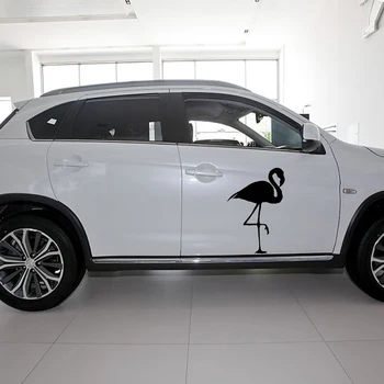 

58cm x 38.67cm 2 x Flamingo Birds Graphic(one For Each Side) Car Sticker For Cars Door Side, Truck Window Vinyl Decal 8 Colors