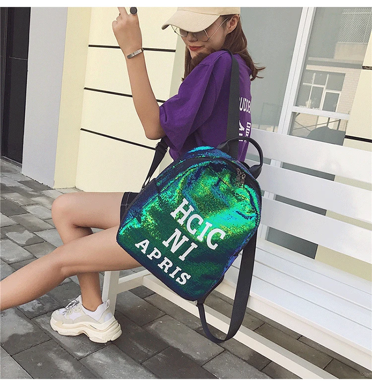 Модный Блестящий женский кожаный яркий рюкзак, шикарный женский Mochila для девочек, блестящие школьные сумки, блестящая сумка на плечо, блестящая сумка для книг