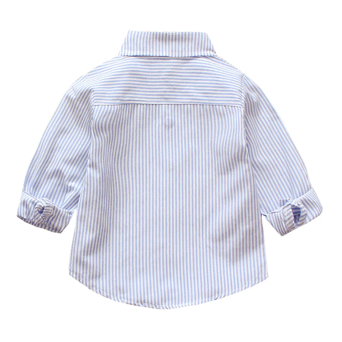Рубашка на пуговицах для маленьких мальчиков; топы в полоску с принтом экскаватора; блузки