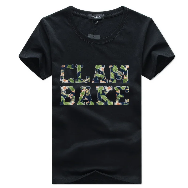 #000000T Fashion Marvel Short Sleeve T-shirt Men CLAN BAKE print t shirt O-neck comic shirts tops men clothes Tee 2018 | Мужская одежда