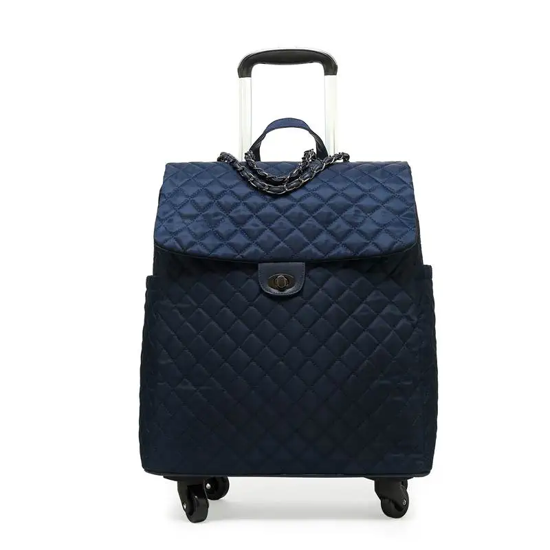 Женская модная Дорожная сумка на колесиках для девочек, универсальная сумка на колесиках 20 дюймов, водонепроницаемый чемодан, переносная сумка на колесиках