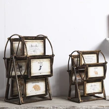 Retro rotate Resin ferris wheel Photo Frame dresses Creative Picture Frame Wedding Gifts Decoration