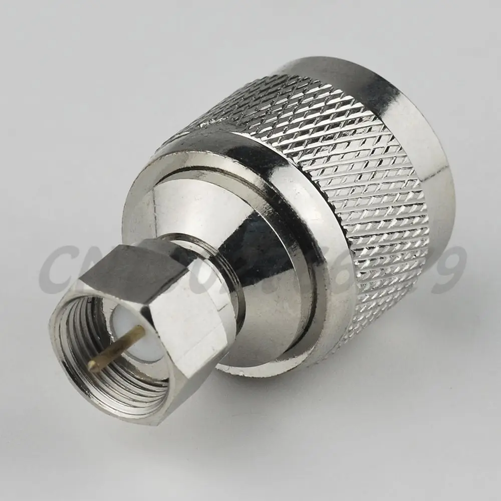 Type Male to Male Straight Coupler Adapter Coax Coaxial TV Connector Adaptor F