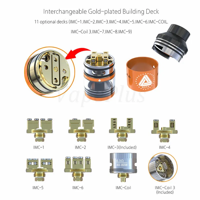 IJOY Combo RDTA interchangeable building deck