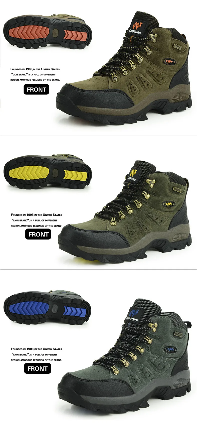High Quality Unisex Hiking Shoes New Autumn Winter Brand Outdoor Mens Sport Cool Trekking Mountain Woman Climbing Athletic Shoes (6)