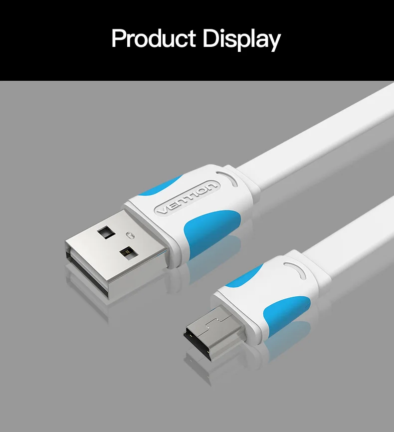 Vention Mini USB кабель Mini USB к USB кабель передачи данных для быстрой зарядки для сотового телефона цифровой камеры HDD MP3 MP4 плеер планшеты gps