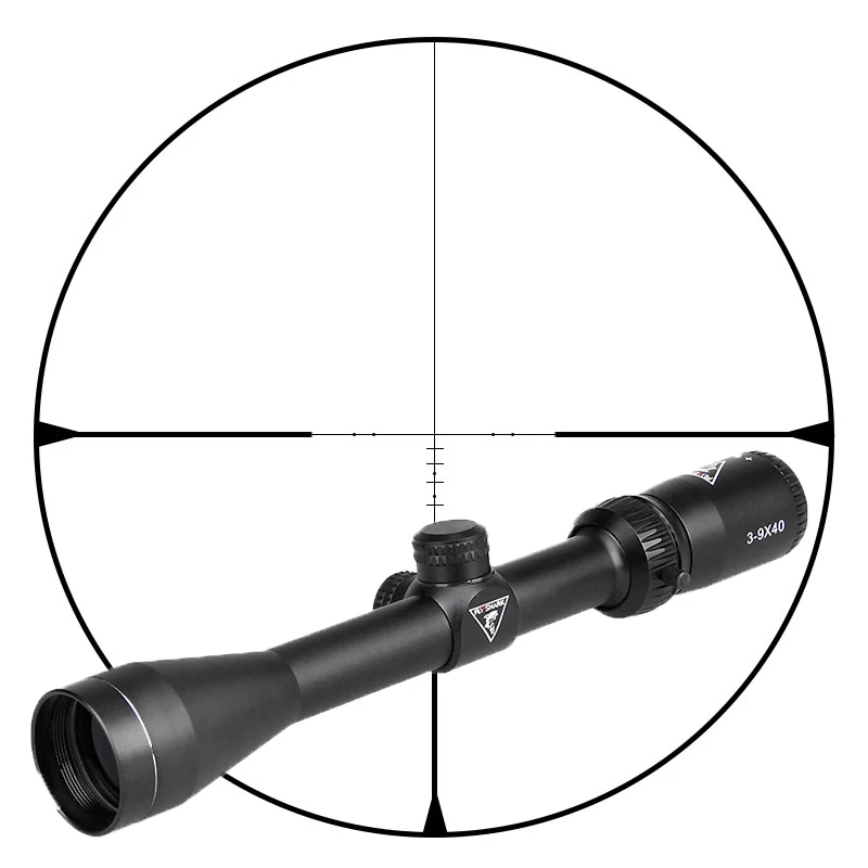 FLY SHARK Tactical 3-9x40 riflescope Воздушный пистолет Оптика прицел охотничий прицел с бесплатным прицелом 11 мм/20 мм gz10333