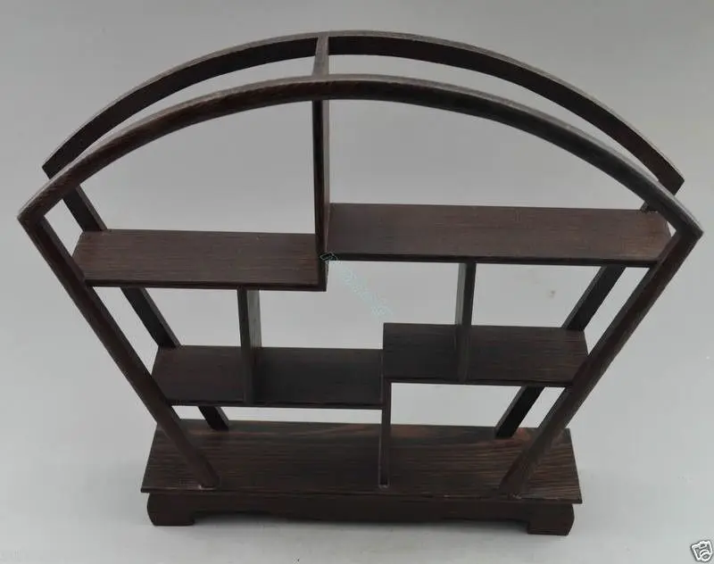

Collectible Decorated Old Handwork Wood Carved Curios stand cabinet Display cabinets decoration