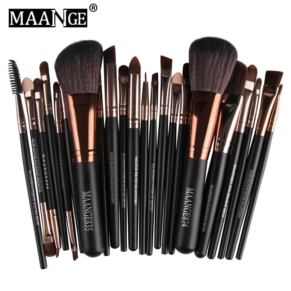 

22pcs Woman's Beauty Makeup Brushes Eyebrow Eyeshadow Loose Powder Contour Blush Brush Cosmetic Make Up Tool Makeup Accessories