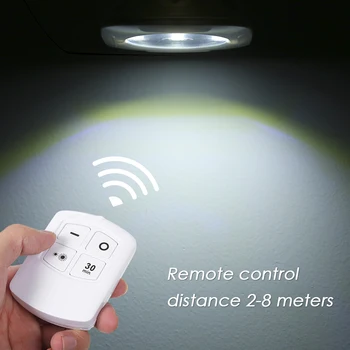 

night light 1W 5LED Square Puck Light 3 PCS with Remote Controller Touch Control Night Lamp Cabinet Wall StairsCupboard Wardrobe