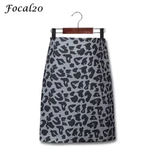 Focal20 уличная леопардовая Женская юбка на молнии летняя облегающая женская мини-юбка