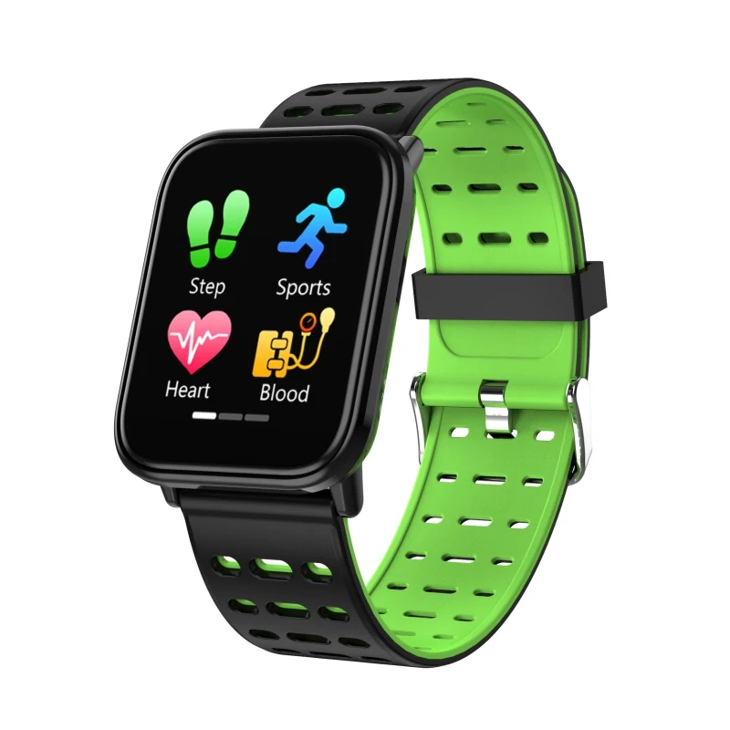 Newst T6 Smartband фитнес-браслет с большим сенсорным экраном OLED сообщения сердечного ритма время сна оснастки смарт с наручным креплением