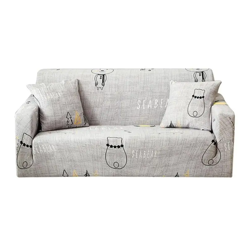 Простые цветы печати эластичный диван охватывает полиэстер четыре сезона все включено стрейч диванную подушку дивана Полотенца 1/2/3/4-seater - Цвет: as pic