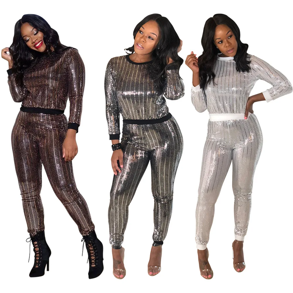 2-piece-sequin-tops-trousers-pants-set-fashion-women's-winter-sequins-jumpsuit-women-long-sleeve-sexy-playsuit-bodysuit