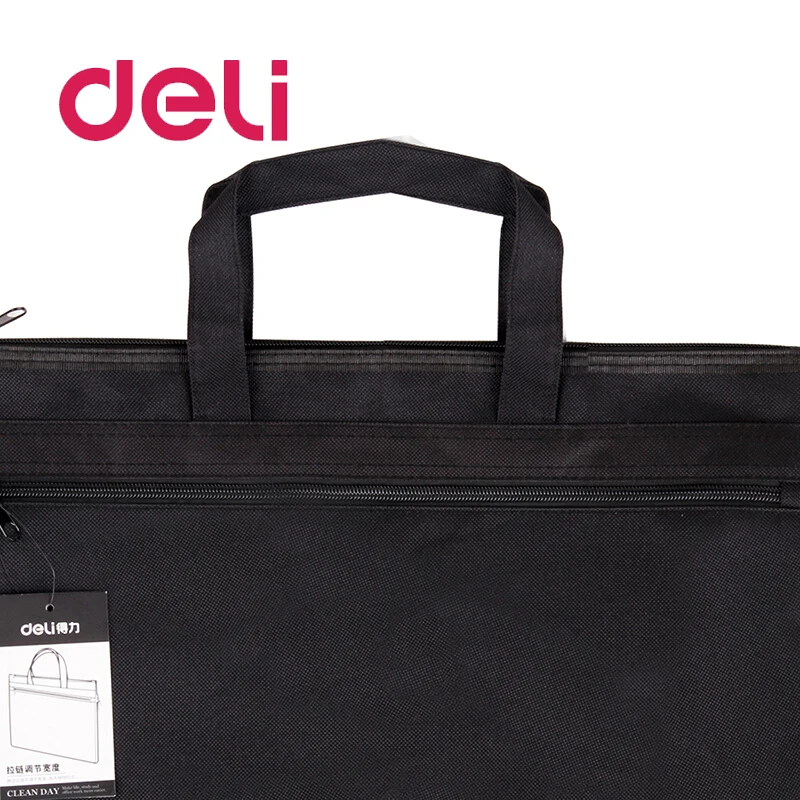 Deli 1 шт. Большой Вместительный двухслойный держатель для документов сумка на