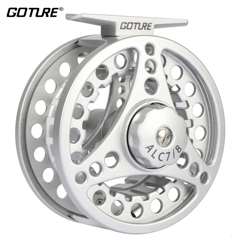 

Goture Fly Fishing Reel ALC 3/4 5/6 7/8 3BB 1:1 Aluminum Frame Spool Left Right Fly Reel Die Casting Reel Fishing