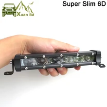 Super magro 6d lente 150w 120 90 20 Polegada led barra offroad luz para o automóvel 12v 24v atv 4x4 fora da estrada luzes de trabalho do carro condução lâmpadas