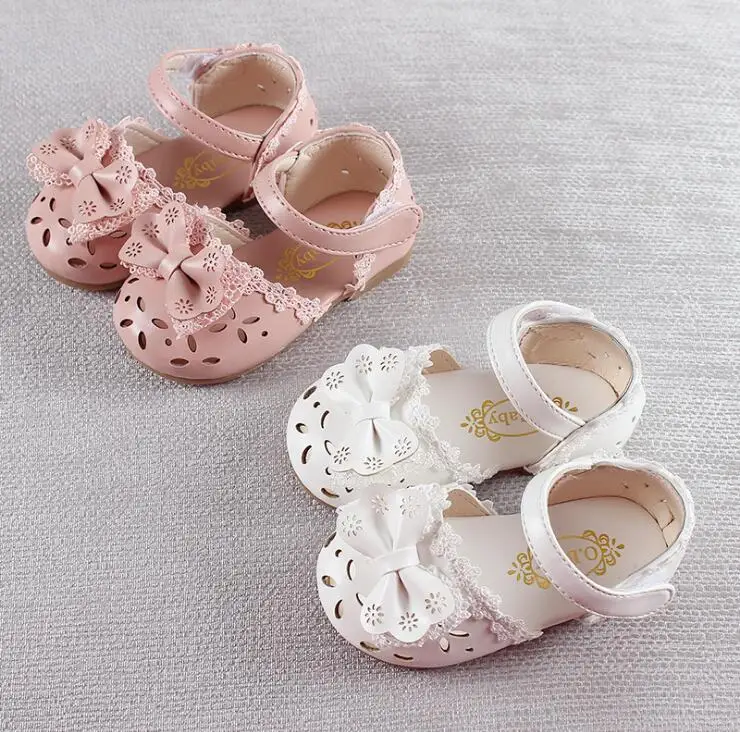 

2019 spring and autumn new baby girls sandals non-slip soft bottom network casual single shoes infant toddler shoes