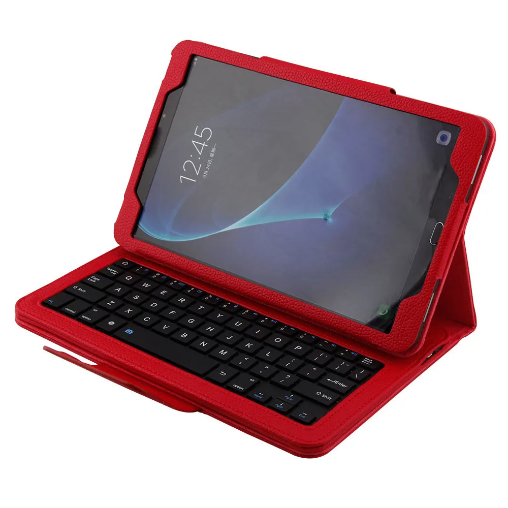 

Detachable Bluetooth Keyboard with Case For Samsung Galaxy Tab A 10.1 T580 tablet protective case with wire leskeyboard A30