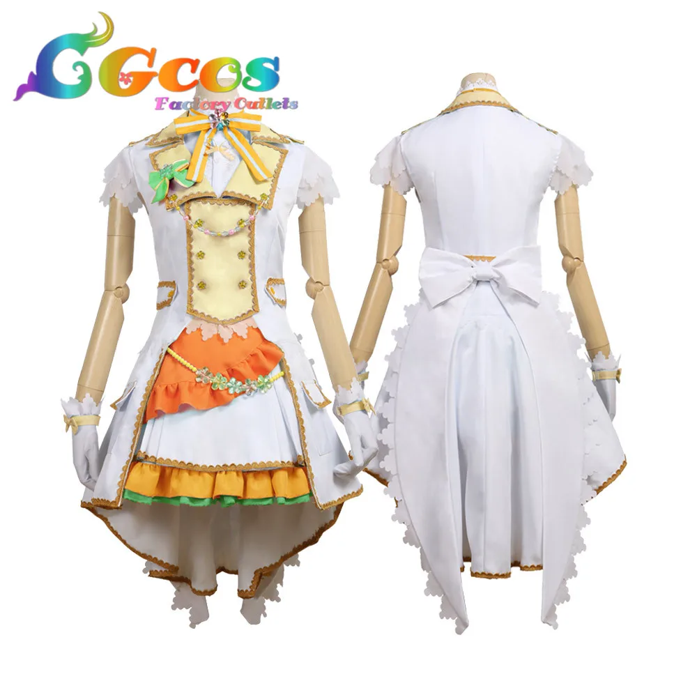 CGCOS Косплей Косплэй костюм Bang Dream Пастель* палитра 2nd один shirasagi японская аниме костюмы с платьем одежда, сшитая на заказ форма