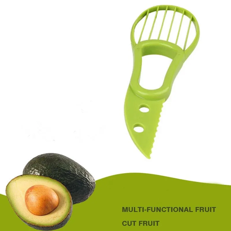 

Multi Function 3 In 1 Avocado Slicer Corer Fruit Cutter Knife Strong Durable Blade Kitchen Gadgets Cooking Tool Creativity AB209