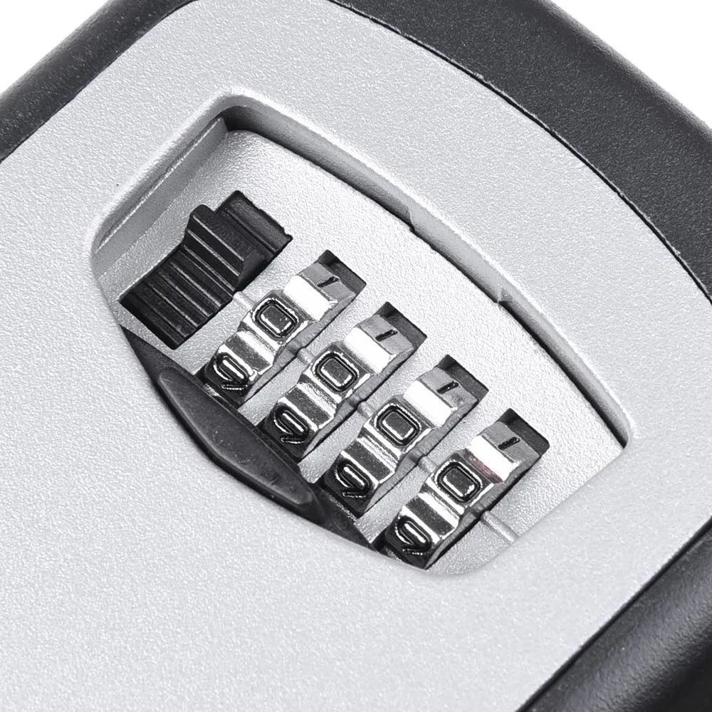 Multifunctional Tool Security 4 Digits Combination Key Lock Safe Box Storage Case Key Holder Wall Mounted Resettable Code