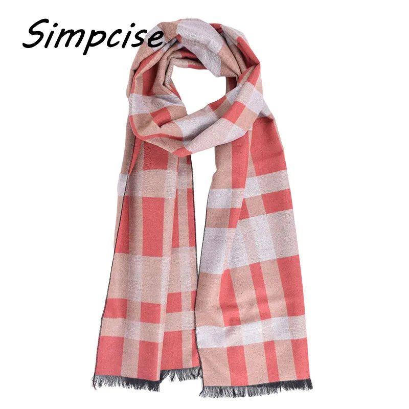 Latest style Design Fashion Men Double sided scarf Brand Winter Long Wool scarves Shawl A3A18912 mens snood scarf