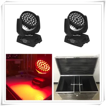 

(2pcs/case) 36x10w rgbw 4in1 led zoom wash moving head light dj stage lighting for sale