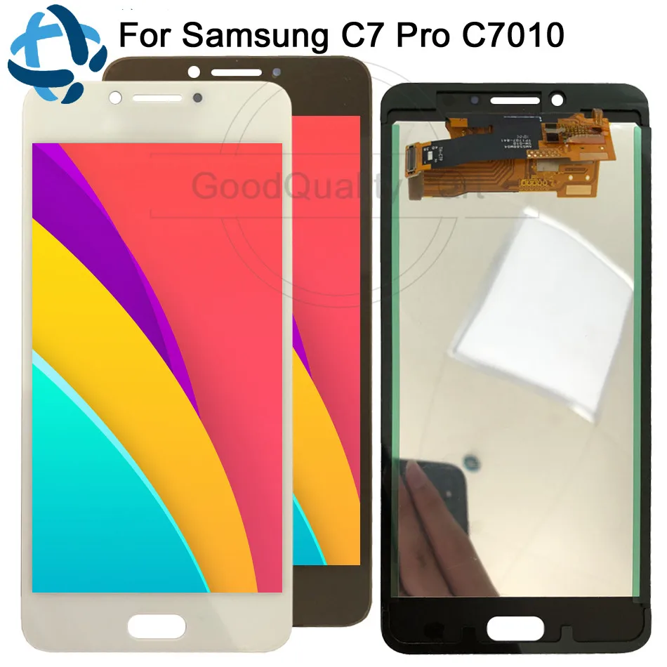 

100% Tested Work For Samsung Galaxy C7 Pro LCD display Touch Screen Digitizer Assembly C7010 SM-C7010 LCD Display Replacement