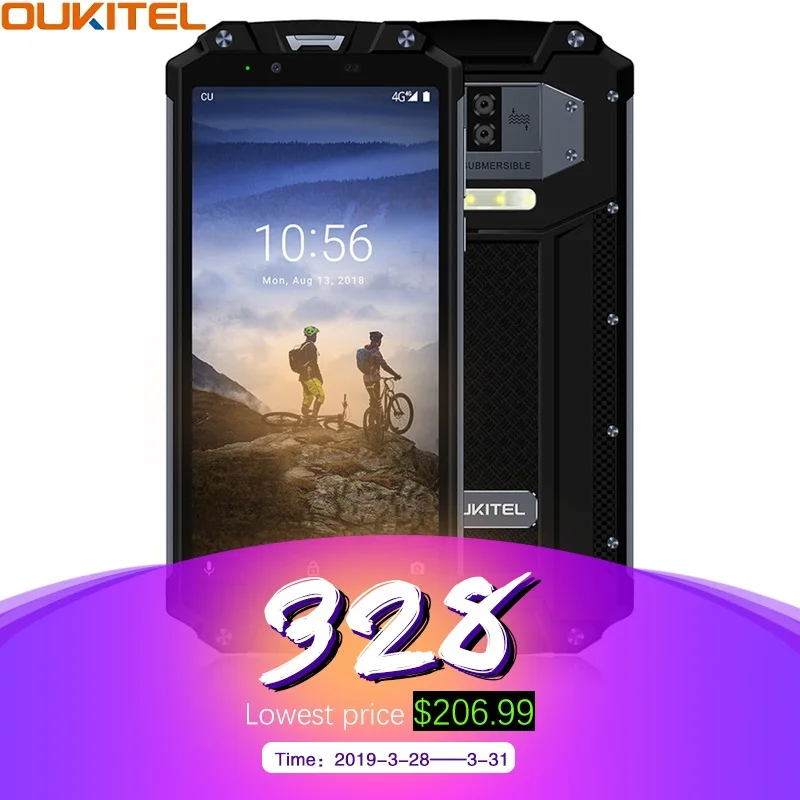 OUKITEL WP2 IP68 Waterproof NFC 4G LTE Smartphone 10000mAh 4GB RAM 64GB ROM 6.0 inch 18:9 Octa Core Fingerprint Mobile Phone OUKITEL WP2 IP68 Waterproof NFC 4G LTE Smartphone 10000mAh 4GB RAM 64GB ROM 6.0 inch 18:9 Octa Core Fingerprint Mobile Phone