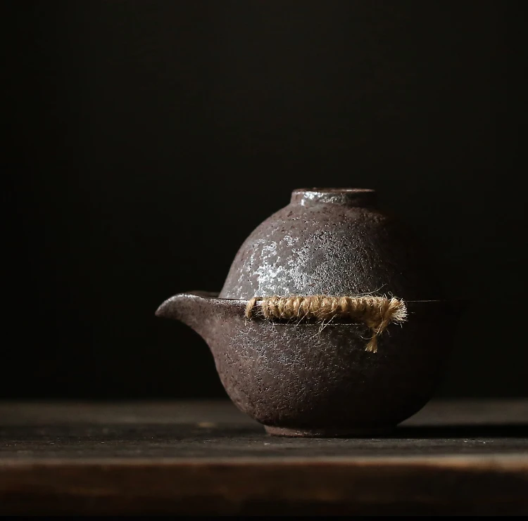 TANGPIN, винтажный Японский чайник, керамический чайник, gaiwan, чайные чашки, портативный, для путешествий, офиса, чайный набор