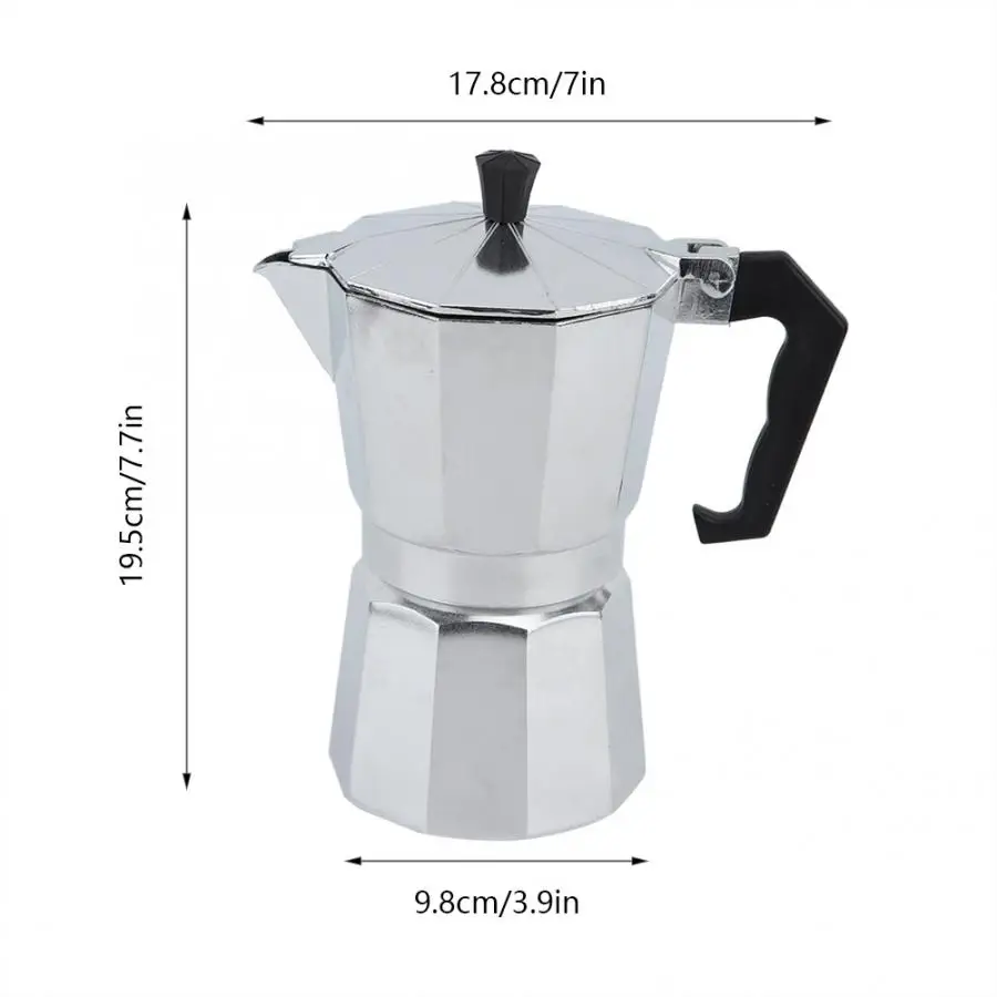 Moka кофейник, алюминиевый дриполатор, Европейский кофейник, мини Восьмиугольные горшки, деликатный инструмент, Кофеварка/Перколятор, горшок, инструмент