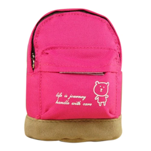 

TEXU Portable Women Men Backpack Coin Bag Wallet Hand Pouch Purse, Rose Red
