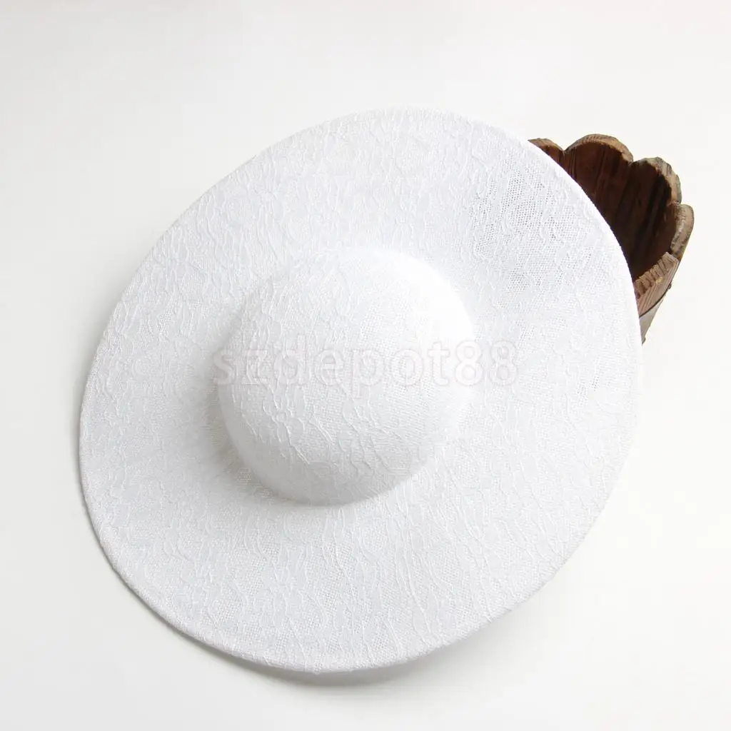 Vintage Sinamay Lace Fascinator Hat Base for Women's Millinery DIY Hat Making
