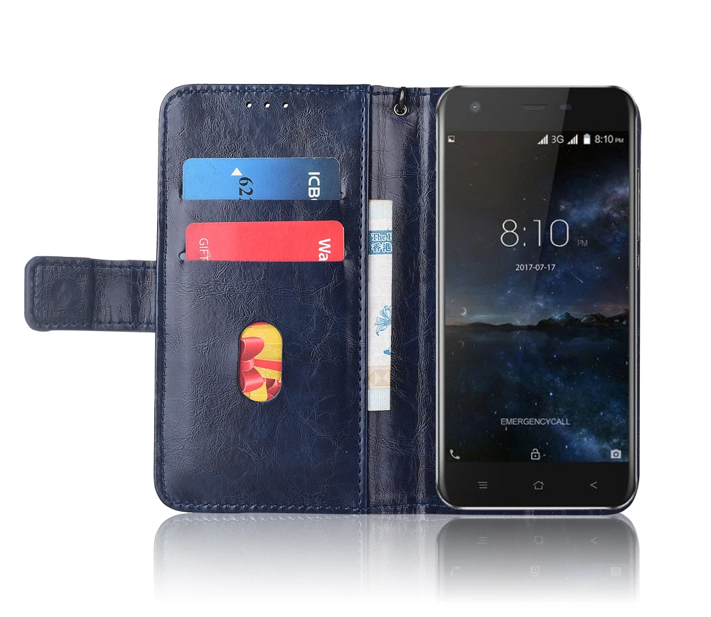 Funda de cuero Flip para Blackview A7 Fundas impreso flor 100% wallet stand caso con correa