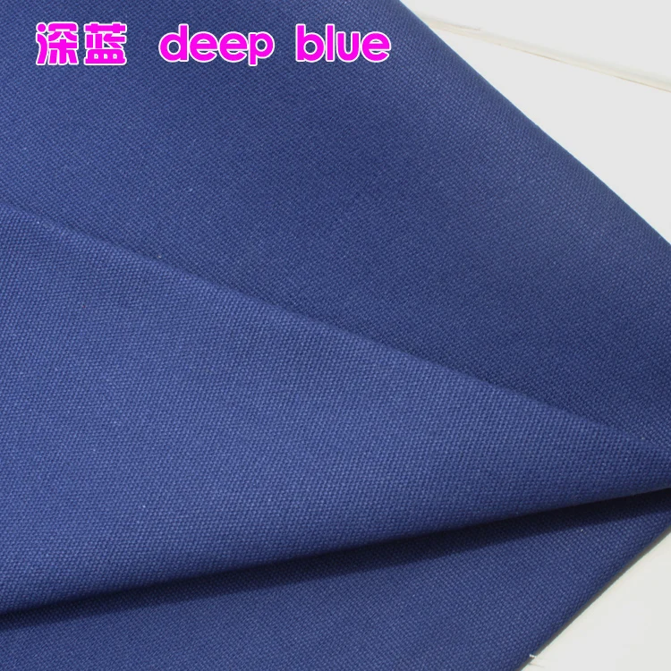 Thick Canvas Deep Blue Cotton Duck Fabric Cotton Fabric Canvas Fabric