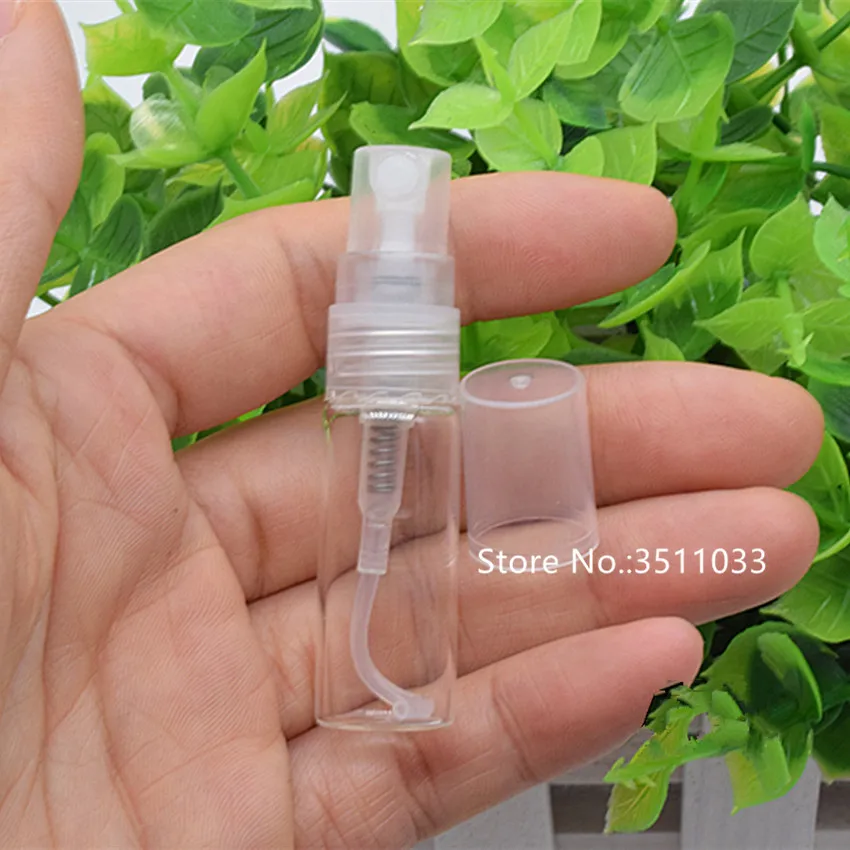 Прозрачный стеклянный распылитель для парфюма 3 мл 54 шт.|refillable bottles|spray atomizerperfume spray