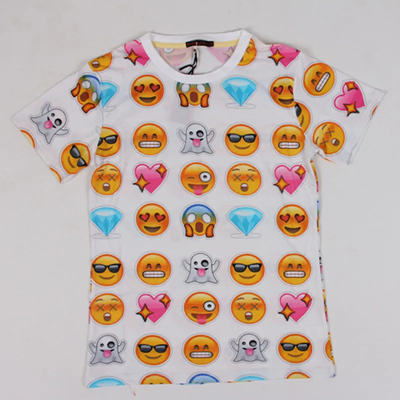 

Hot fashion emoji t shirt hot style emoticons tshirt summer funny clothes unisex women/men top tees t-shirt clothing 2018 New