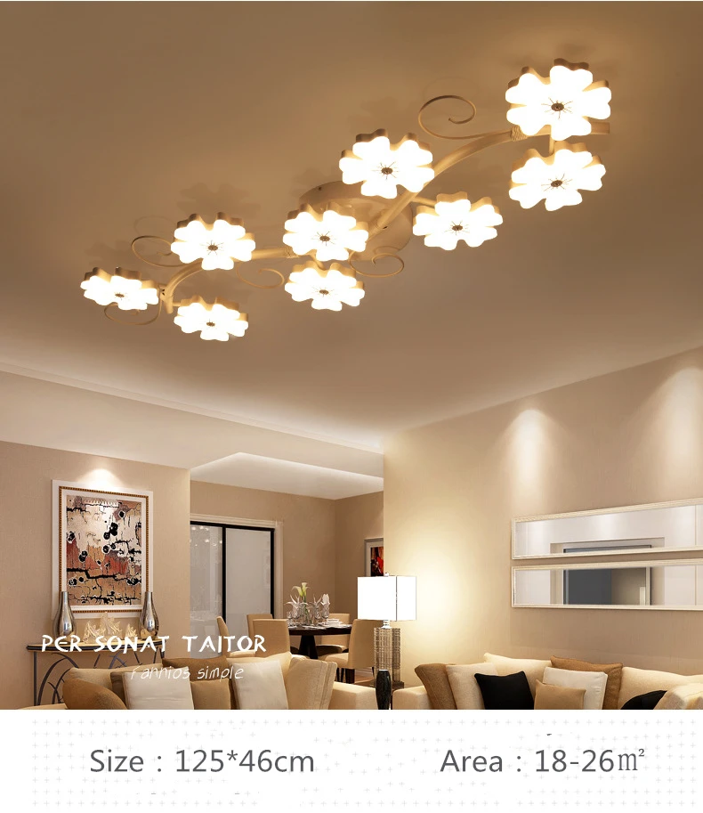 Креативное освещение для гостиной светодиодное на крыше современное простое