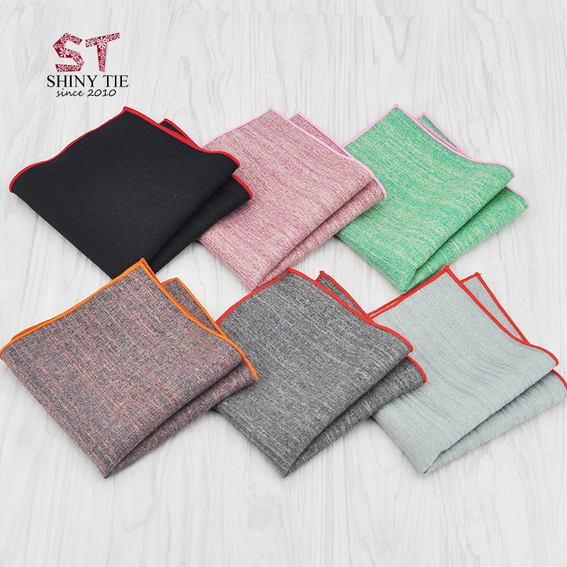 

2018 New Arrival Striped Polyester Cotton Pocket Square Skinny Mens Cravat 24*24cm Handkerchief Free Shipping