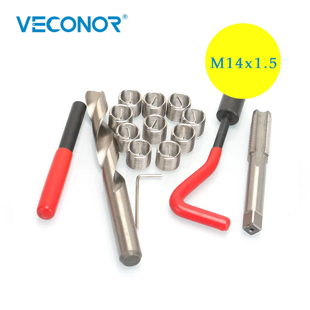 Набор инструментов для ремонта резьбы M14x1 5 мм 15 шт.|threading tool set|tools threadthreading |